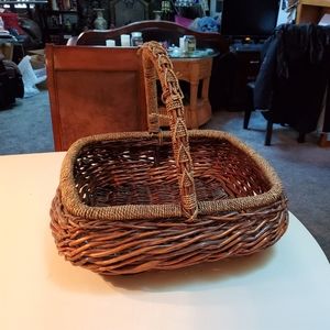 Giant woven wood basket